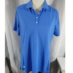 Adidas Women's Fitted Polo Athletic Golf Shirt Collared Side Slits Lightweight